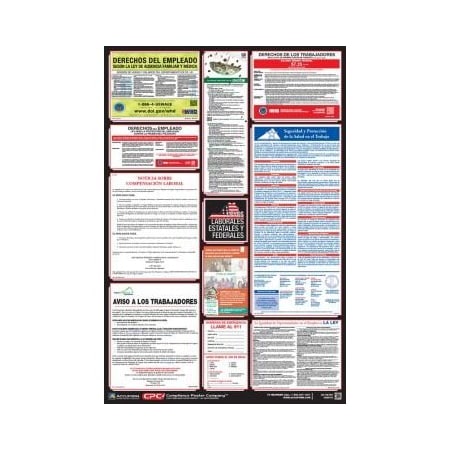 Accuform POSTERS COMBO STATE, FEDERAL AND OSHA PPG400VA PPG400VA